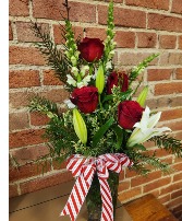 Christmas Lilies and Roses 