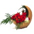 Golden Moonlight Blooms Christmas arrangement