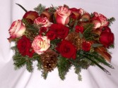 CHRISTMAS MAGIC CENTERPIECES - Christmas Roses Christmas Centerpieces, Beautiful Majestic Centerpiece Arrangements, Christmas Roses, Christmas Flowers - AMAPOLA BLOSSOMS Prince George BC