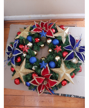 Christmas Military Wreath  