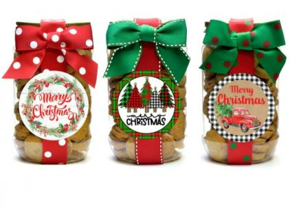 Christmas Mini chocolate chip Cookies Gourmet Gifts