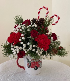 Christmas Mug Arrangement Christmas