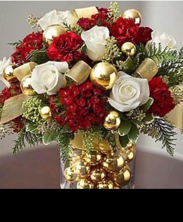 Christmas Ornament Arrangement Floral arrangement  in Temple, GA | CJ's Designs