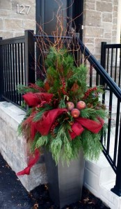 Christmas Outdoor Urn Outdoor