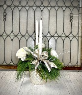 Christmas Pearl Ceramic Arrangement