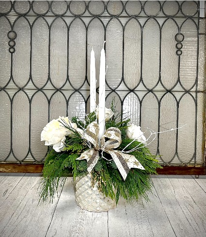 Christmas Pearl Ceramic Arrangement