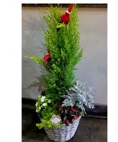 Christmas Planter Basket 