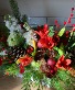 Christmas Reds and Greens Vase Arrangement 