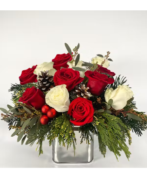 Christmas rose bouquet fresh floral