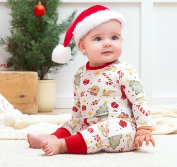 Christmas Season Romper Children's Boutique in Chatham, NJ | SUNNYWOODS FLORIST