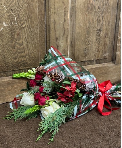 Christmas Seasonal Wrap Flowers