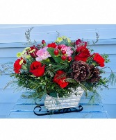 Christmas Sleigh Arrangement  