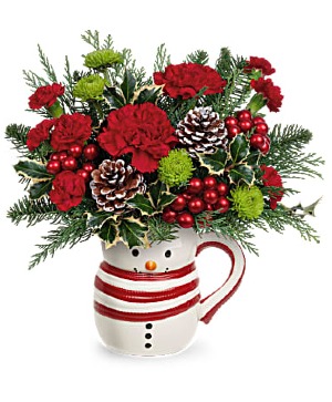 Christmas Snow Mug Bouquet #LoveOutLoud Christmas