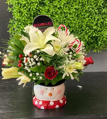CHRISTMAS SNOWMAN CHRISTMAS BOUQUET