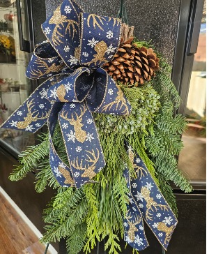 Christmas Swag Door hanger 