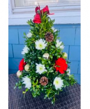 Christmas Tree Arrangement Flowers 