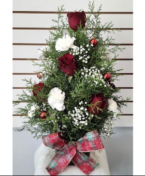 CHRISTMAS TREE HOLIDAY ARRANGEMENT