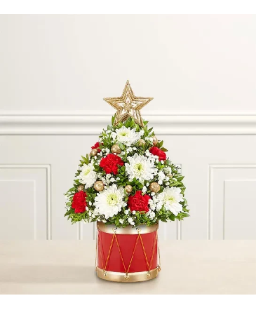 CHRISTMAS TREE IN DRUM   in Lexington, KY | FLOWERS BY ANGIE