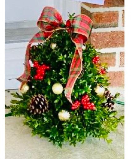 Christmas Tree Red Ribbons 