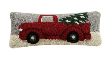 Christmas Truck Pillow in Chatham, NJ | SUNNYWOODS FLORIST