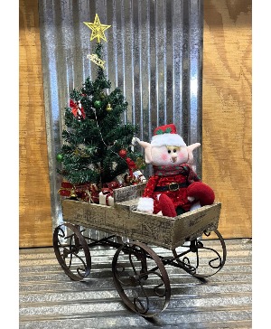 Christmas Wagon Home Decor