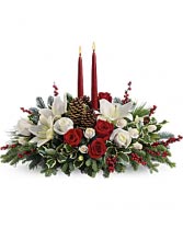 Christmas Wishes Centerpiece Christmas flowers
