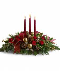 Merry Christmas 3 candle centerpiece