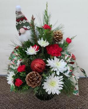 Christmas Wow  FHF-C62 Fresh Flower Arrangement (Local Delivery Only)