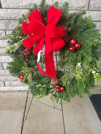 Christmas decorated Wreath
