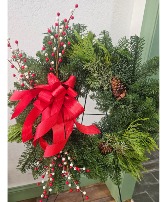 Christmas Wreath  Door Hanger 