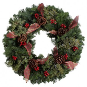 Berries and Bows Wreath