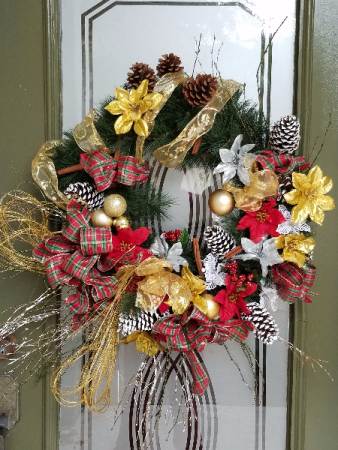 Christmas Wreath ll Artificial- Available Fresh