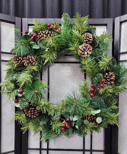 Christmas Wreath Permanent Artificial Greenery