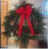Christmas Wreath Traditional (12x18) 