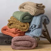 Chunky Knit Blanket By American Heritage