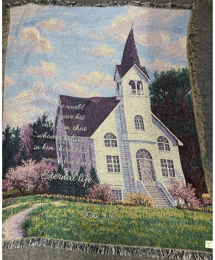Church Throw Afghan Blanket