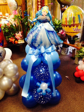 Cinderella Surprise Balloon Bouquet