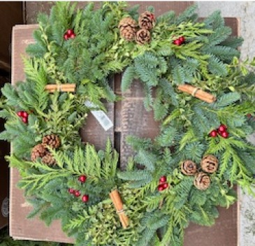 cinnamon stick wreath  in Coralville, IA | Every Bloomin' Thing