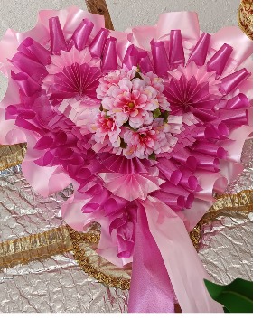 Cintas y flores para apoyarle con amor Decoracion de pesame para oficina o hogar, para apoyo en funeral o adornos en cementerio.