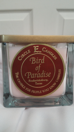Circle E Candles  Bird of paradise Home fragrance candle