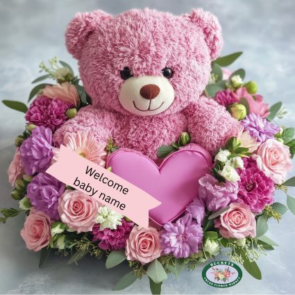 Circle of Love Baby Gift flowers