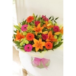 Citrus Bouquet Spring Flowers Wrap Bouquet