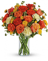 CITRUS KISSED VASE ARRANGEMENT