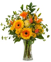 Citrus Spray Flower Arrangement