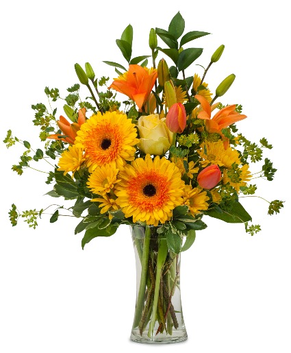 Citrus Spray Flower Arrangement