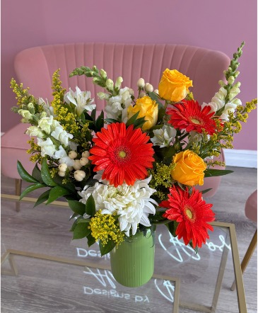 Citrus Sublime Vase Arrangement  in Trenton, ON | Designs by Alexis Rose
