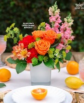 Citrus Sunset Bouquet Modern Design in Vibrant Colors