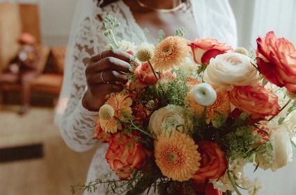 Citrus Sunset Bridal Bouquet