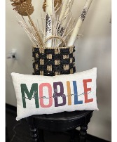 City and State Colorful Lumbar Pillow 