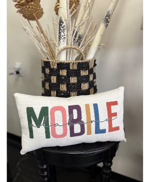 City and State Colorful Lumbar Pillow 